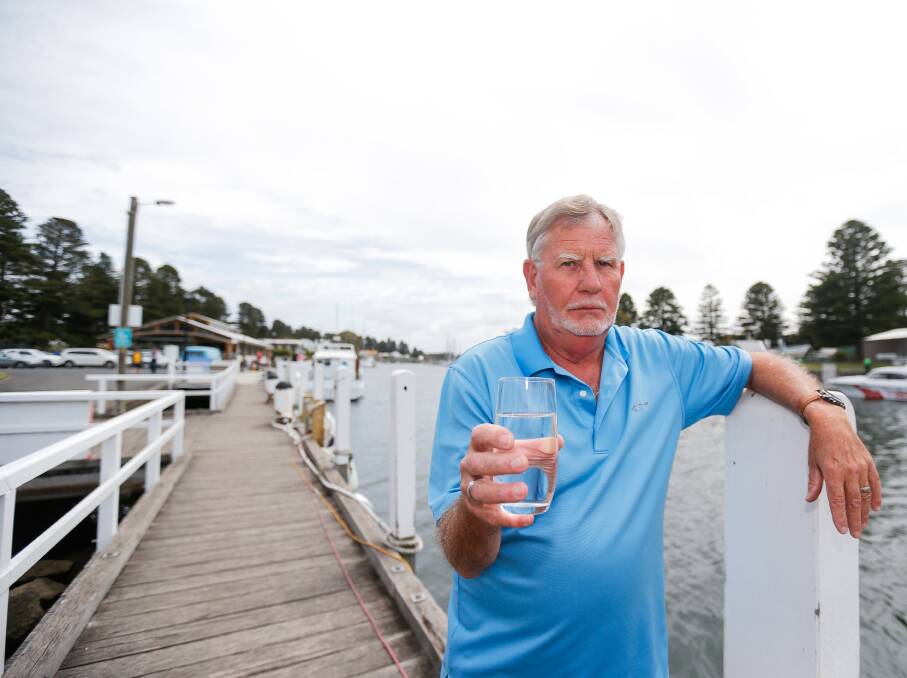 Unpalatable: Port Fairy resident and former general manager of Wimmera Mallee Water John Konings has been campaigning for Port Fairy to be connected to the Otway system that runs to Warrnambool and Koroit. Picture: Anthony Brady.