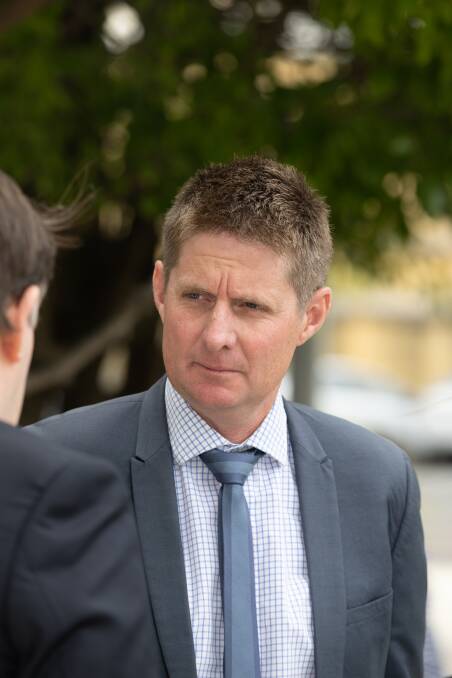 Jarrod McLean outside Warrnambool Magistrates Court. Picture by Sean McKenna
