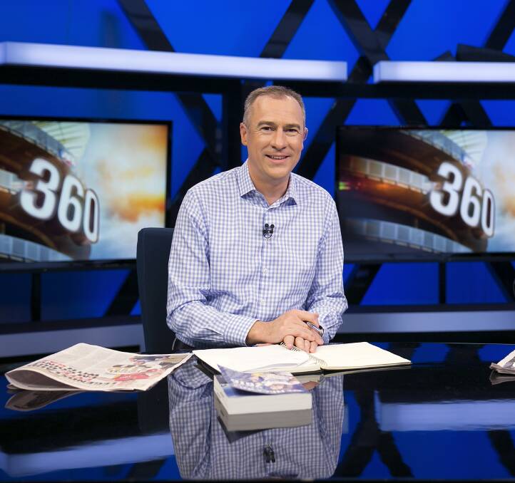 In town: Media identity Gerard Whateley will host a panel discussion at Timboon.
