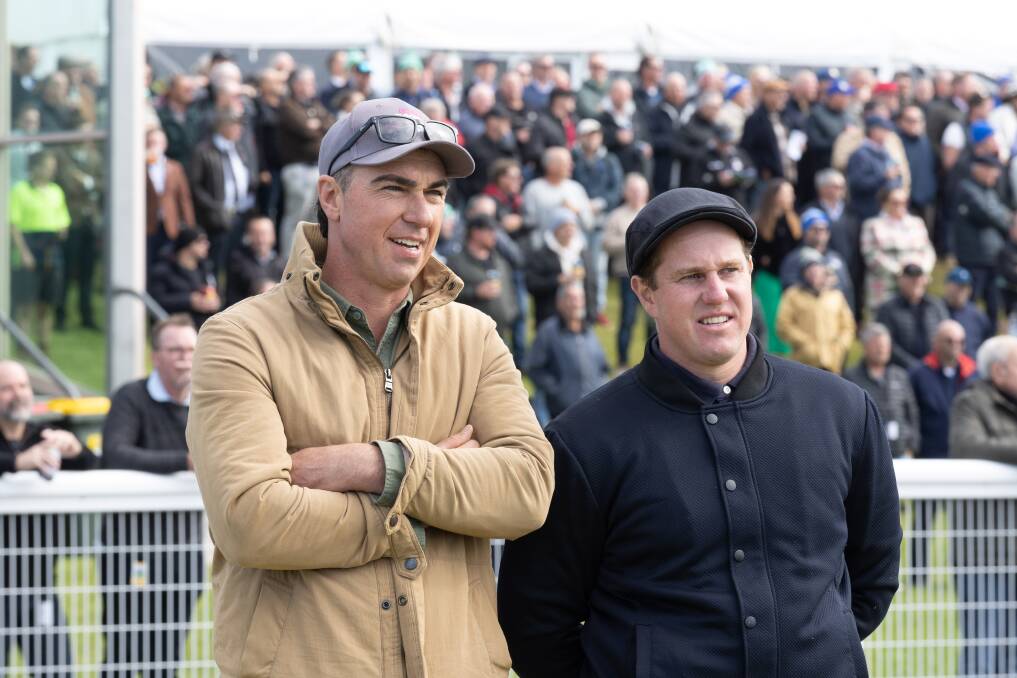 Symon Wilde, left, and stable foreman Liam Hoy look on at last year's carnival. File picture 