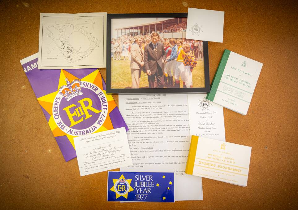 Some of the memorabilia from the royal visit in 1977. Picture by Eddie Guerrero