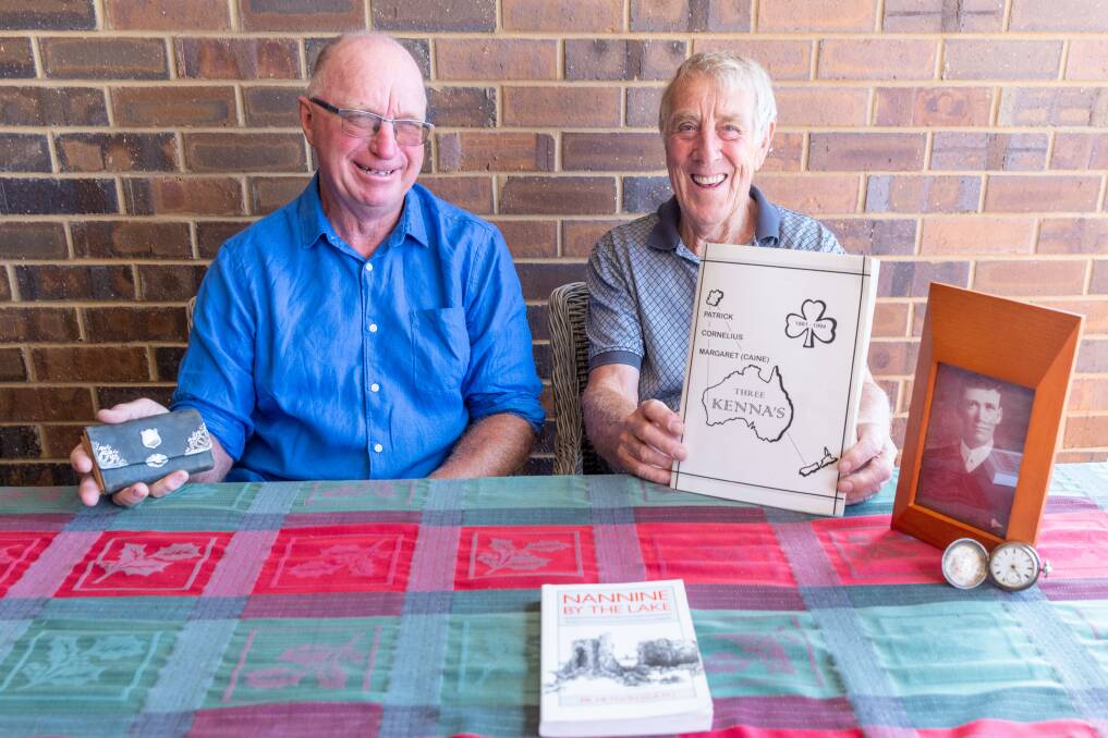 Great mates Brendan Kenna and Bill McKellar shared a bond over tragic family events in the outback. Picture by Eddie Guerrero.