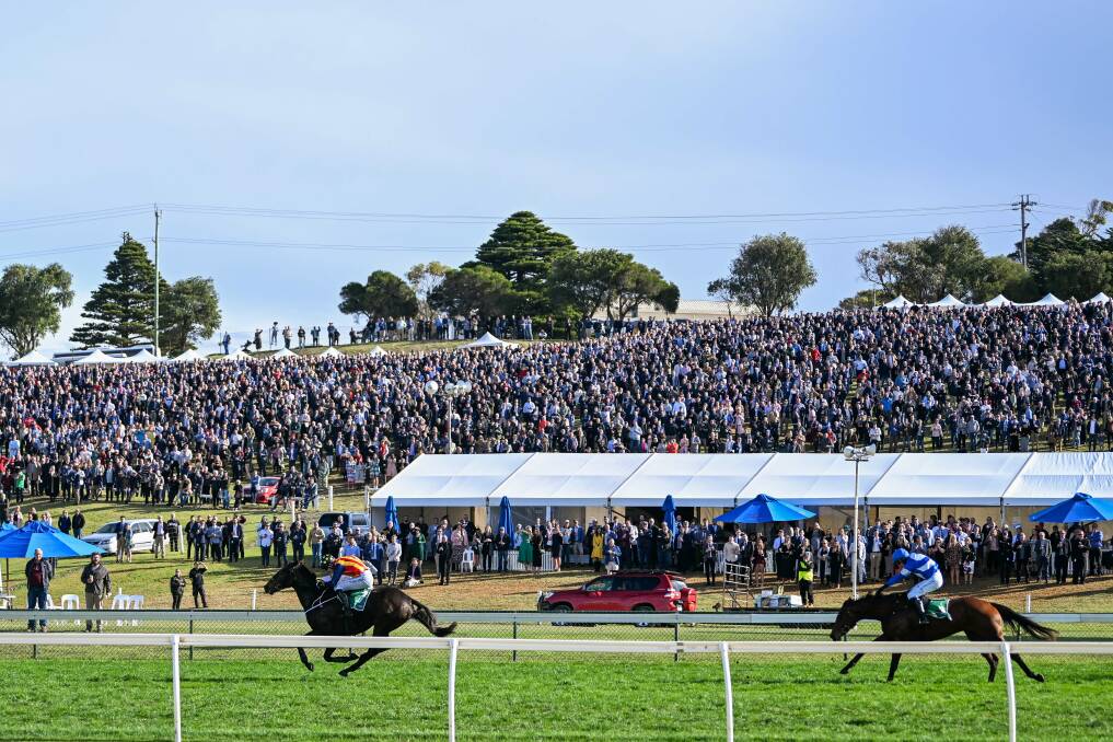 Big: Bumper crowds on course contributed to record wagering on Warrnambool's May Racing Carnival. Picture: Morgan Hancock