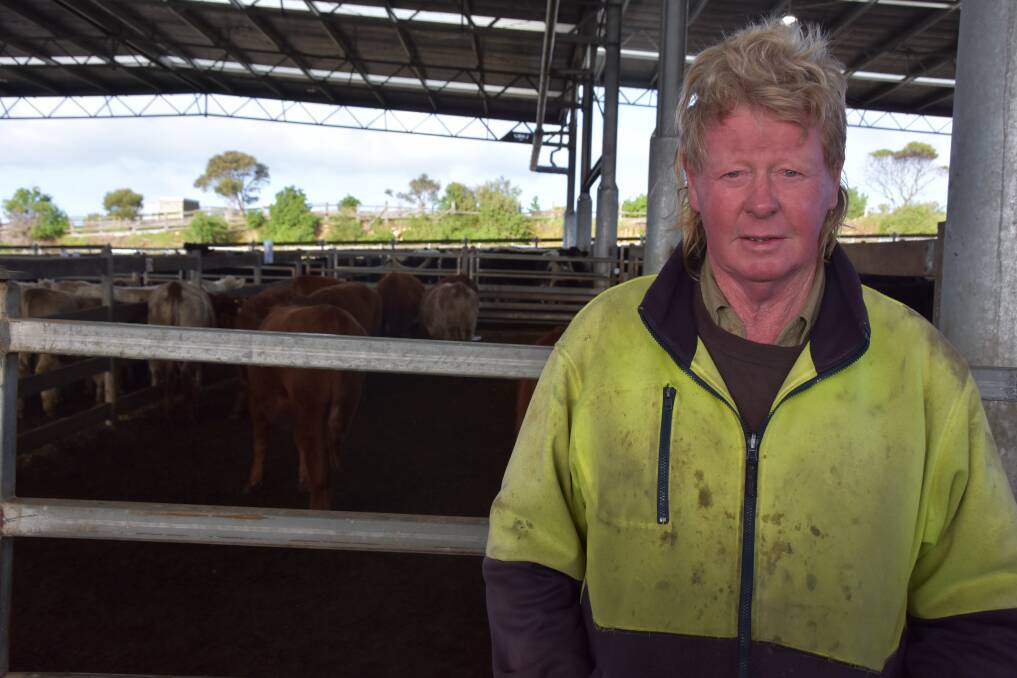 CONSIGNMENT: James Hay, Purnim, sold eight Angus steers, 254kg, for 697c/kg or $1770.
