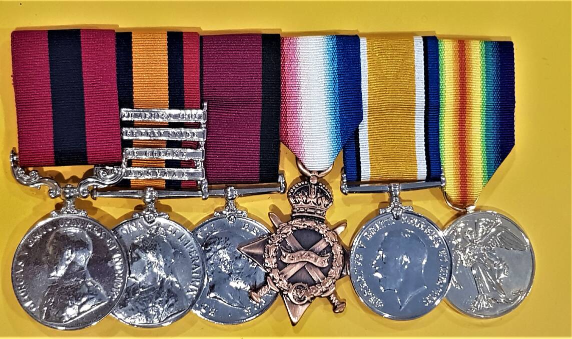 Honours: Jack Cox's war medals.