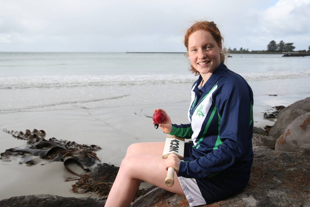 HOME SWEET HOME: Maddie Green is an emerging cricketer from Port Fairy. Picture: Mark Witte 