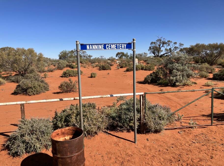 The remote Nannine Cemetery. Pictured supplied