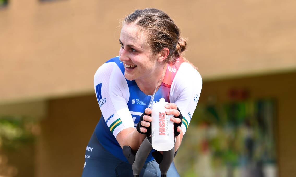 Grace Brown secured her third successive RoadNats Time Trial win on Friday, but it's the road race she craves most of all. Picture by Adam Trafford