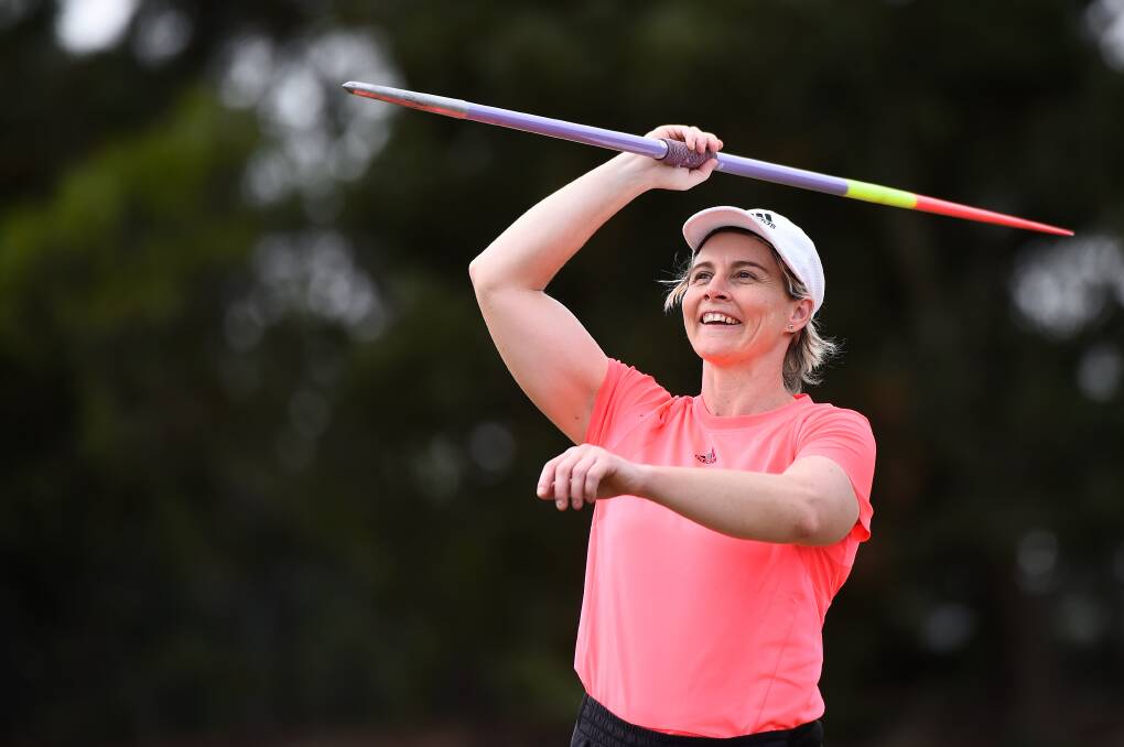 SELECTED: Ballarat javelin star Kathryn Mitchell is off to her fifth Commonwealth Games after being selected in the Australian Athletics team. Picture: Adam Trafford