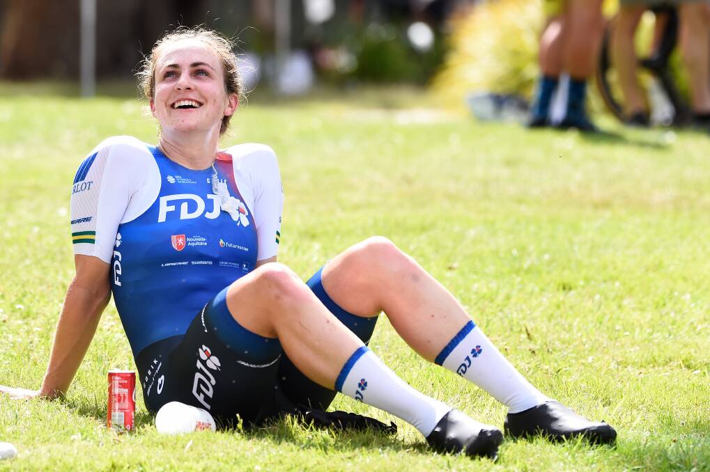 One last chance for Australian cycling superstar Grace Brown to conquer Mount Buninyong. Picture by Adam Trafford