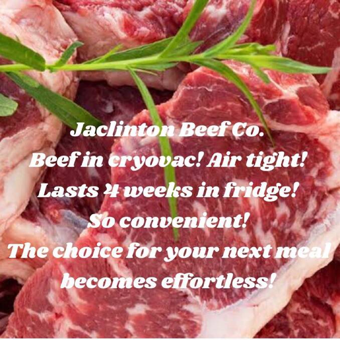 BEEF CUTS: The benefits of the intramuscular fat from the Hereford breed finds a place in the Jaclinton Beef Co paddock to plate program, promoted through social media.