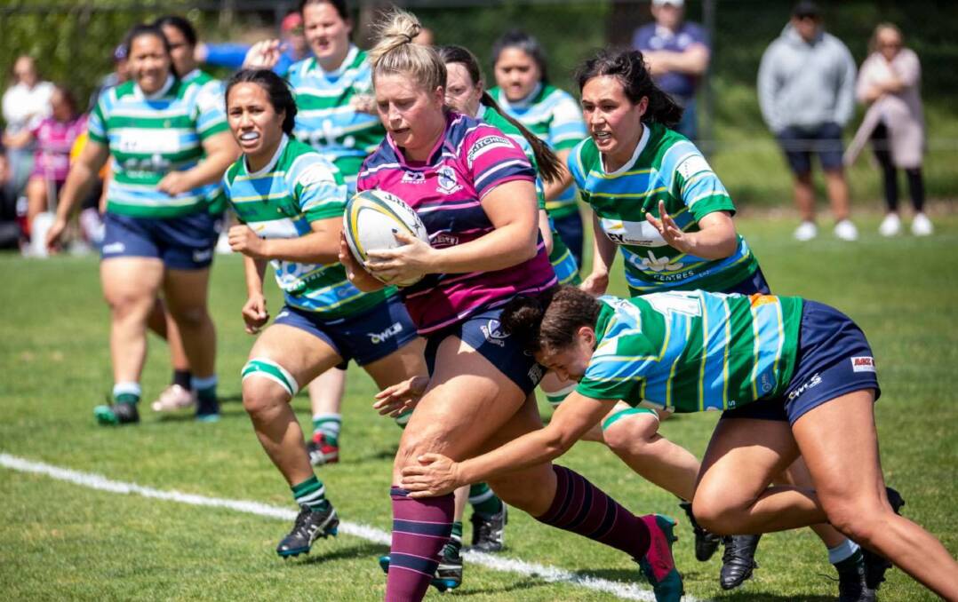 Off they go: Paige Penning (pictured) is one of six Goulburn women's players to have been selected for representative duties with the ACT Country side. Photo: Pete Oliver.