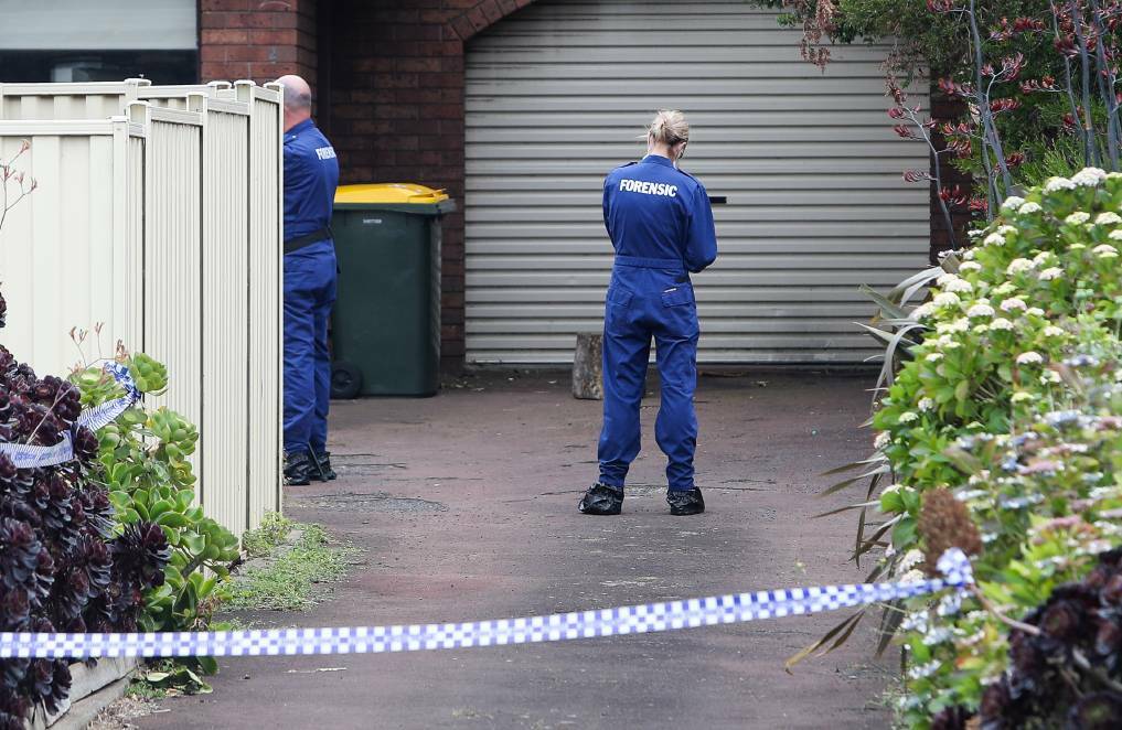 FORENSIC: Police at the Cramer Street home where a man was stabbed in 2018 and later died in hospital. Picture: Morgan Hancock