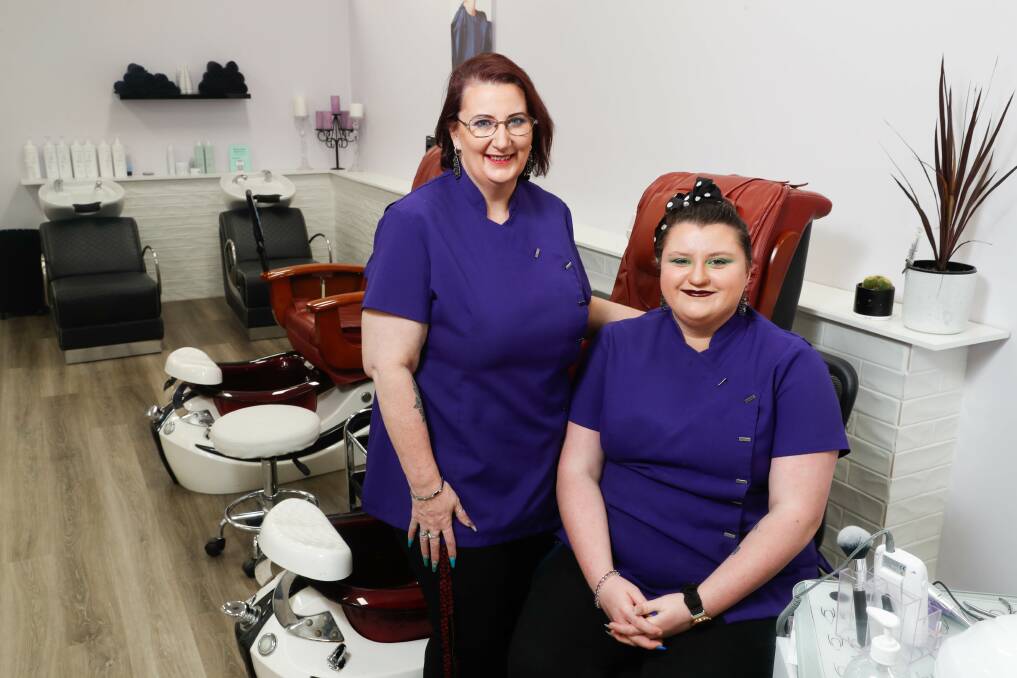 EXCITED: Darlings of Beauty owners Trish Howden and Jenna Gore. Picture: Chris Doheny