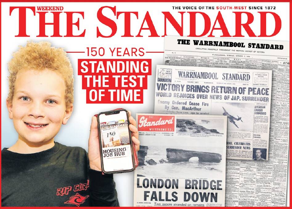 On this day 150 years ago, a four-page paper rolled off the press - the culmination of a labour-intensive process. That paper, The Standard, has evolved into a multi-platform news service that reaches readers of all ages. Warrnambool's Zander Ciccoccioppo, 9, is among the new generation absorbing the region's daily happenings.