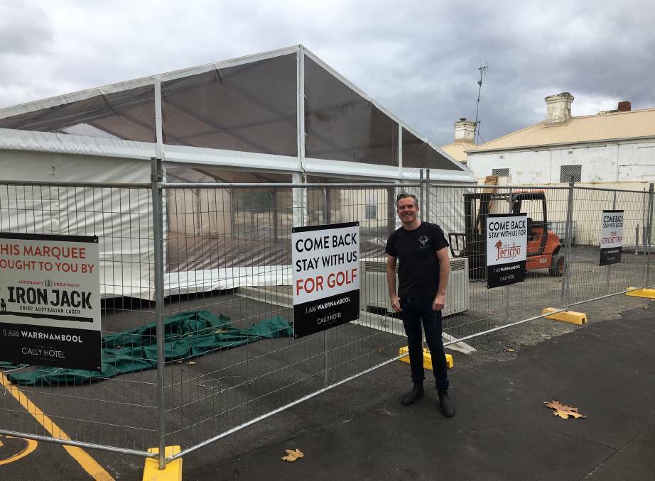 KEEN: The Cally Hotel had its biggest May Races marquee yet in 2019. Manager Lucas Reid said the "show goes on" in 2021 despite the venue still working at 50 per cent crowd capacity due to coronavirus restrictions. 