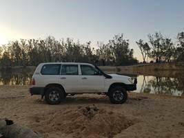 The white 1998 Toyota Land Cruiser (registration UYU211) stolen from a property in Warrnambool's Wollaston Road.
