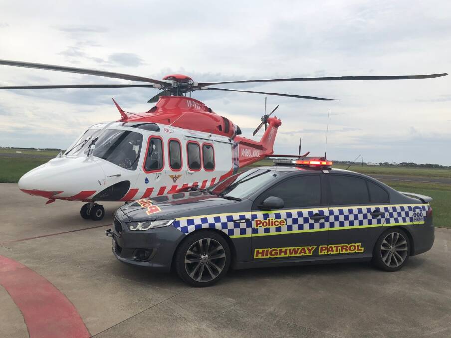 RESCUE: Emergency services have rescued a woman who fell down a viewing platform at Peterborough. Picture: Warrnambool police