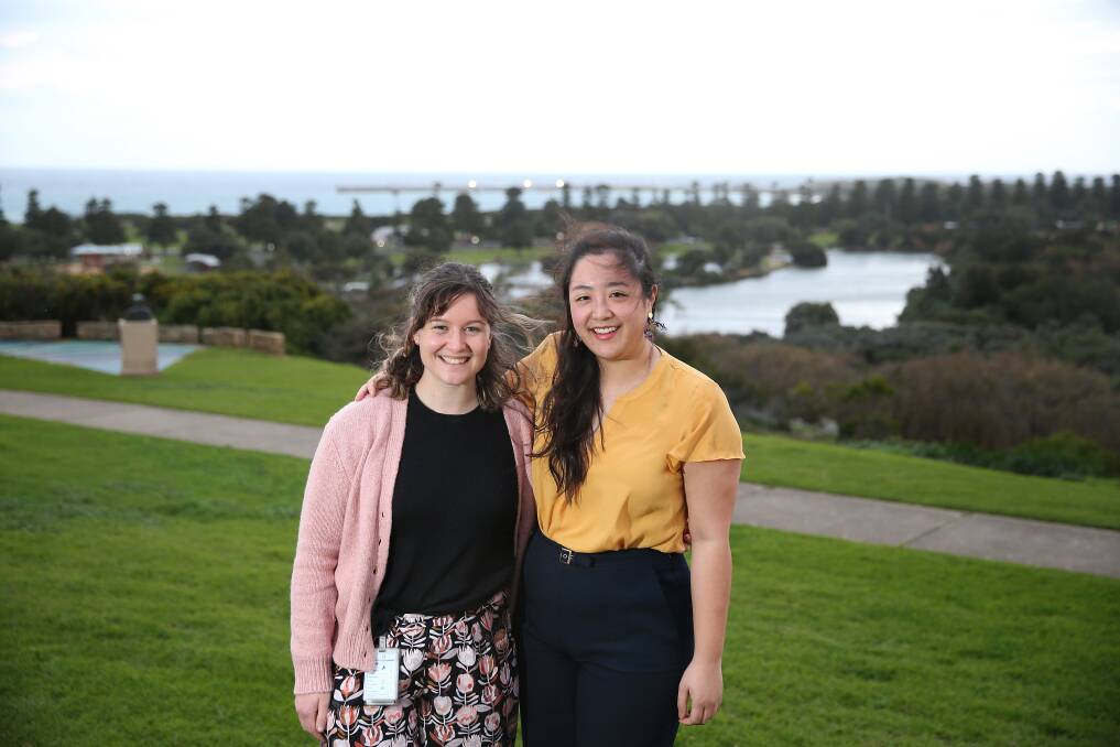 NEW HOME: Warrnambool housemates Felicity Baird and Caitlyn Huang moved to the city for job opportunities and stayed for the "good work-life balance" Picture: Mark Witte