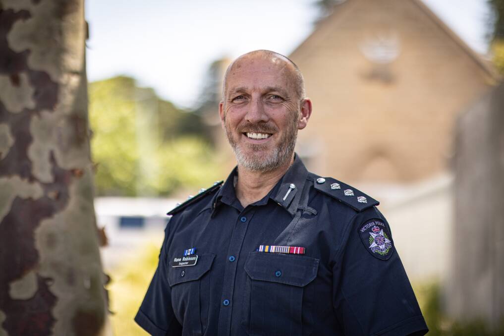 Warrnambool's new police inspector Kane Robinson. Picture by Sean McKenna