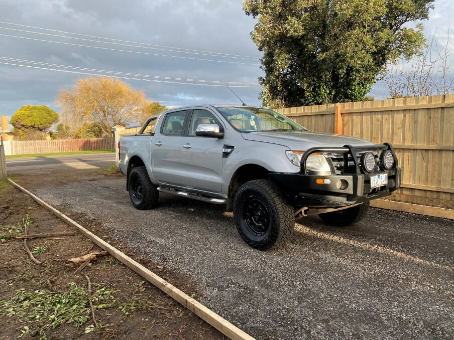 A silver Ford Ranger Utility stolen from Port Fairy on January 3.