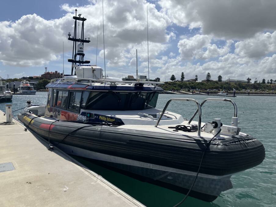 ABF officials invited Portland residents on a ride-a-long on the force's small vessel the Phillip Island over the 2024 Australia Day long weekend.
