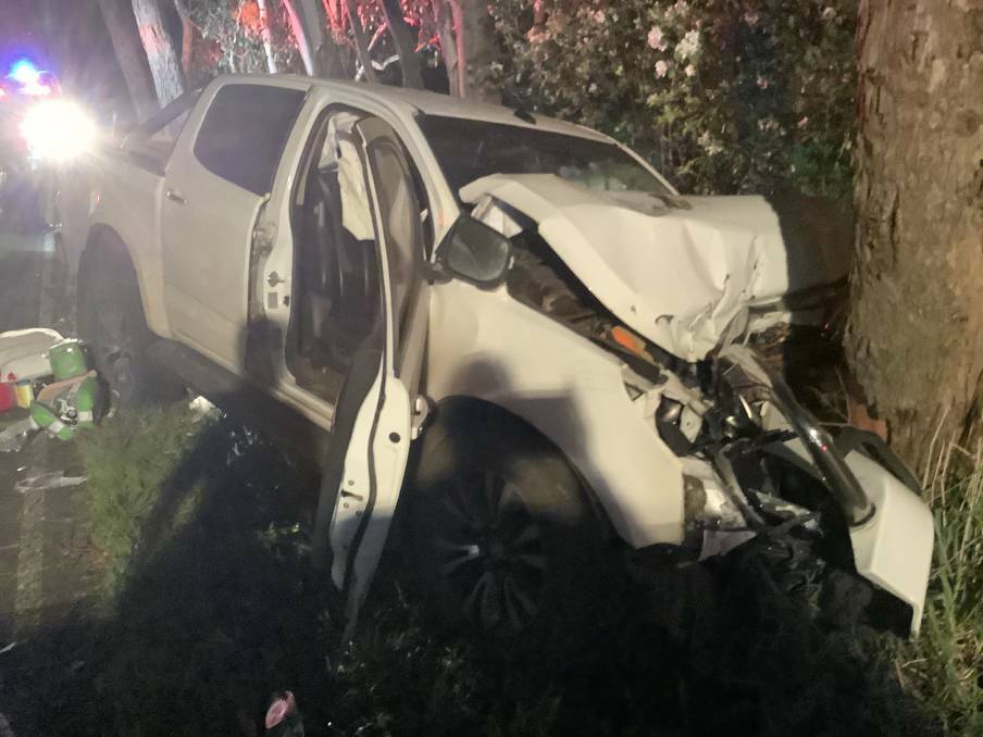 A 65-year-old Scotts Creek man died after his ute hit a tree on Williams Road in Simpson on Friday, October 6, 2023. Picture supplied.