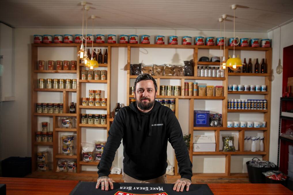 WELCOME: Warrnambool's Beau MacLean has transformed Twelve Tables (formally Bottega Toscana) into the city's first home brewing retail shop. Picture: Morgan Hancock