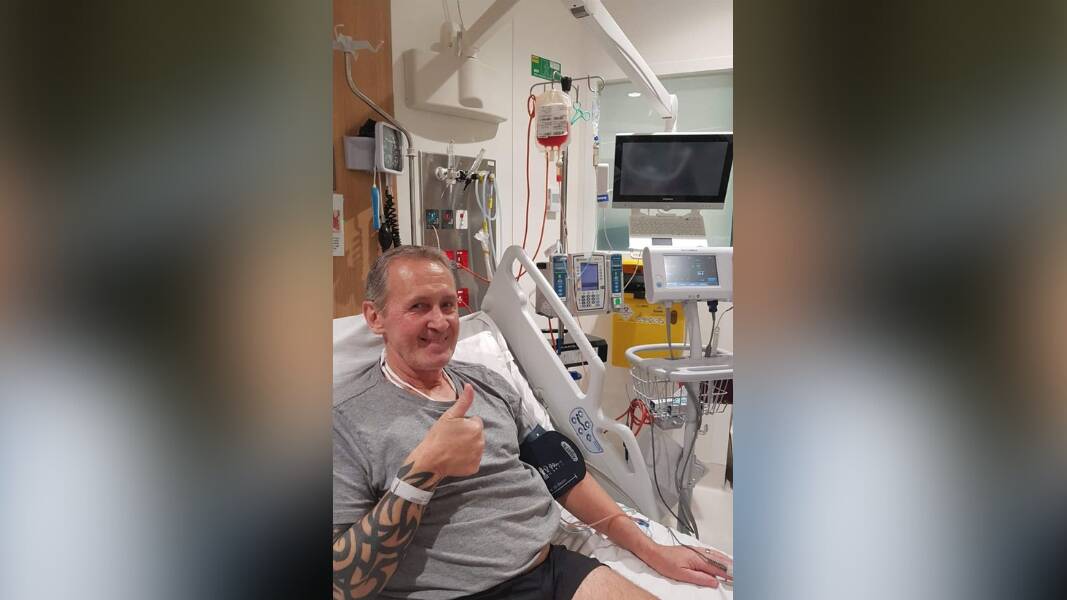 Peter Malone underwent a bone marrow transplant at Royal Melbourne Hospital in 2019.