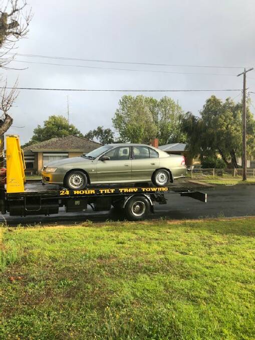 GONE: A suspender L-plater has had his brand-new car impounded just hours after buying it. Picture: Colac Police