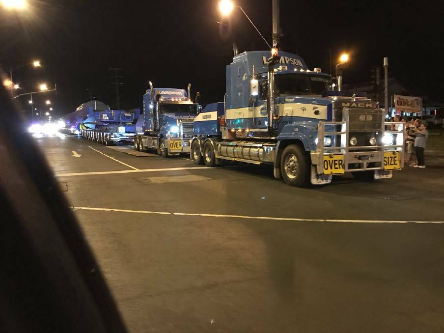 A superload vehicle will pass through the south-west from January 7-9, causing delays overnight on the Princes Highway. Picture: VicRoads