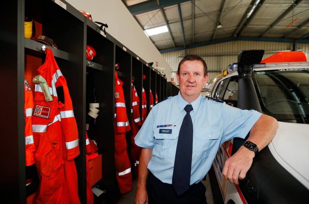 VETERAN VOLUNTEER: Andrew Miles, a volunteer for 28 years, was appointed the role of Warrnambool SES unit controller, taking over from Giorgio Palmeri who resigned in September last year. Mr Miles joined in 1993 and has skills in many specialist areas. Picture: Anthony Brady 