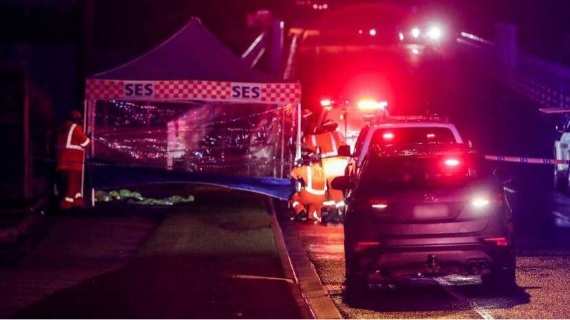 UNPROVOKED ATTACK: Emergency services attend a scene on Hopkins Point Road, Warrnambool, after a vulnerable man was seriously assaulted in June, 2020. Picture: Morgan Hancock