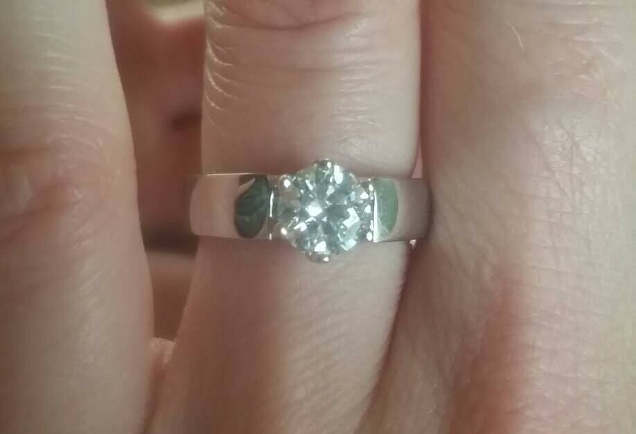 The $12,000 engagement ring stolen from a Yangery property at the weekend. 