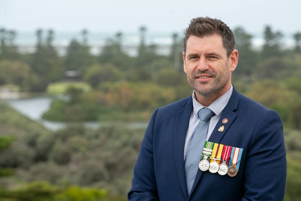 HELPING HAND: Adam Kent served in Iraq and later started RSL Active in Warrnambool. Picture: Chris Doheny
