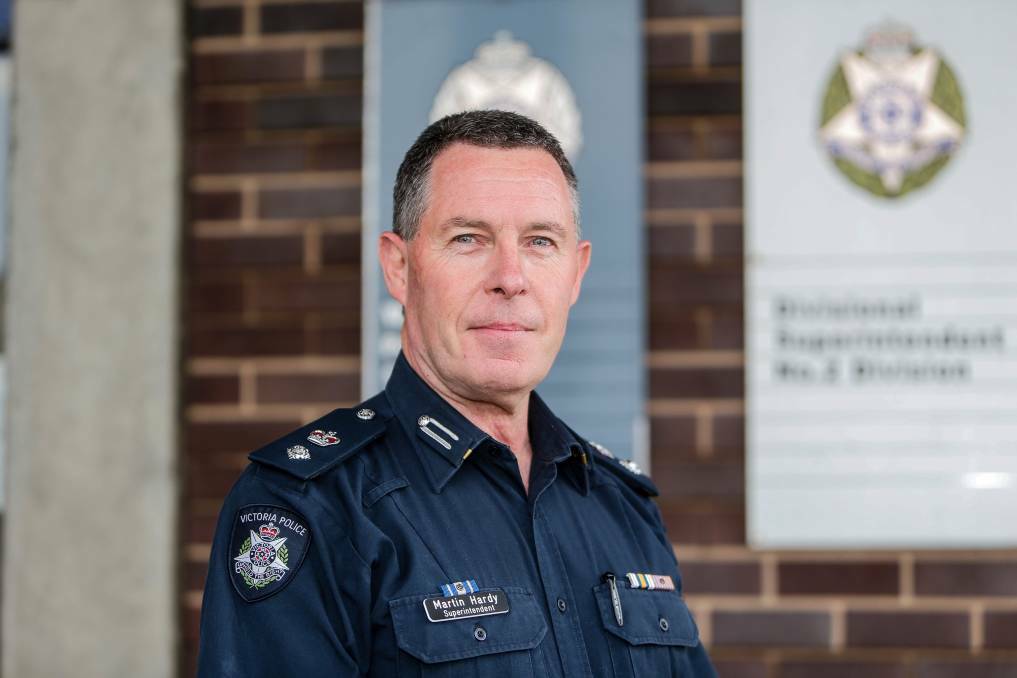 'TRAGEDY': Victoria Police western region division two Superintendent Martin Hardy. Picture: Anthony Brady 