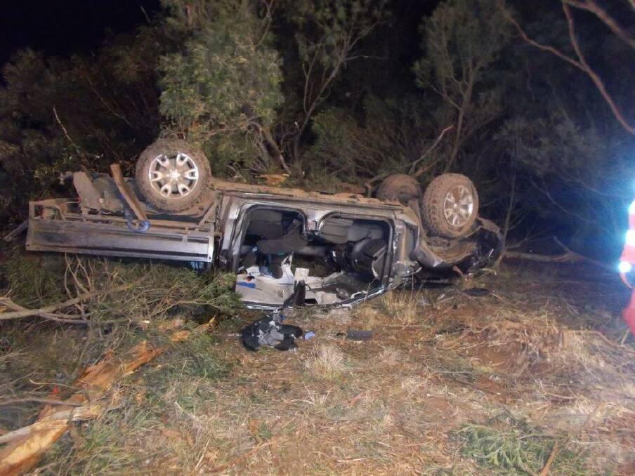 ROLL OVER:  A 23-year-old male drove off the road and into trees on Linton Road in Lismore on Sunday morning. It was one of three accidents that occurred on south-west roads in four days.