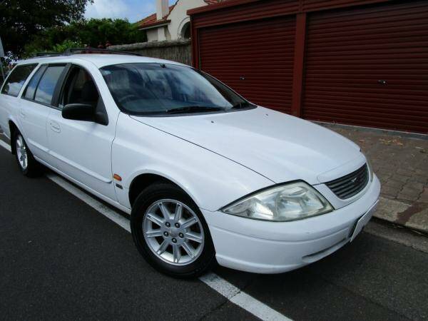 JAILED: A 2001 Ford Futura sedan similar to the one used to mow down a man in Warrnambool. The driver was on Thursday jailed for more than 18 months.
