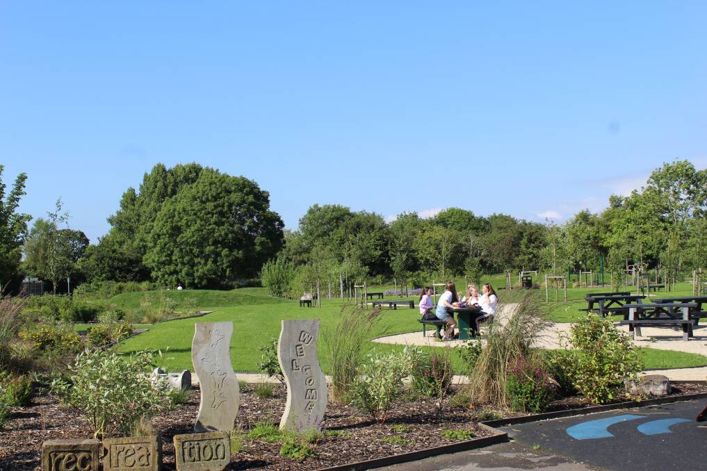 TRIBUTE: The recreation area in Croxton in South Cambridgeshire, England, that is dedicated to Mary Driver. She helped in the development process before her death.