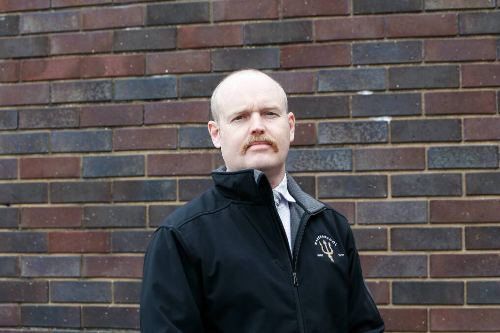 Sergeant Jason Dance leads the western region division two family violence investigation team. Picture: Anthony Brady 