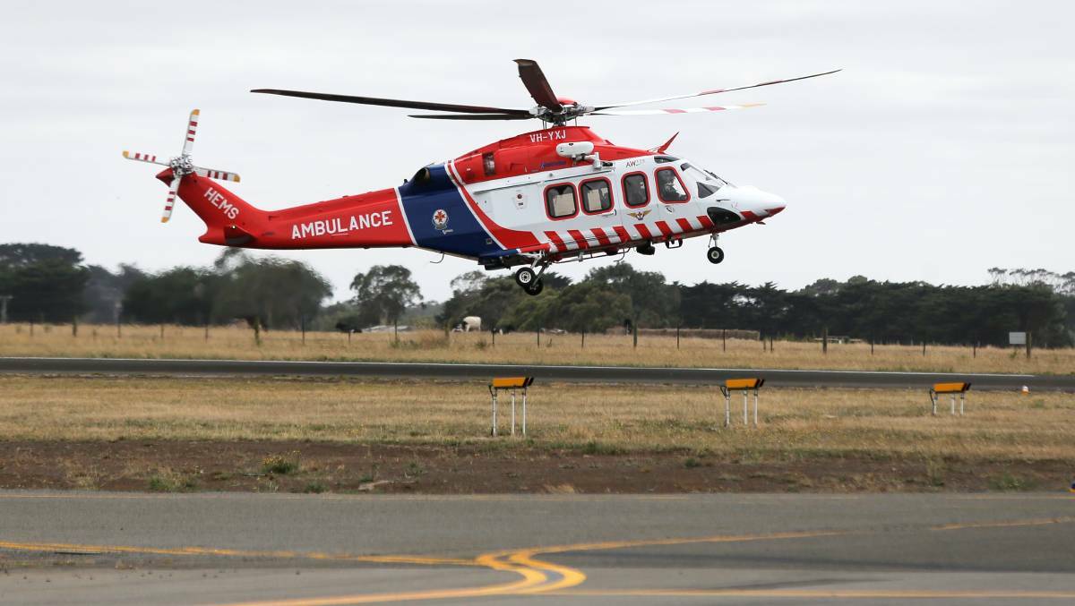 CRASH: A Colac female aged in her 20s was airlifted to Royal Melbourne Hospital with serious face and head injuries after a collission with a semi-trailer on Wednesday.