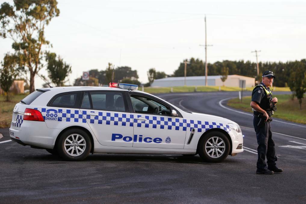 FATAL: Police closed the Hopkins Highway in both directions near Philmore Road after a fatal collision at Bushfield in March 2020. Picture: Anthony Brady
