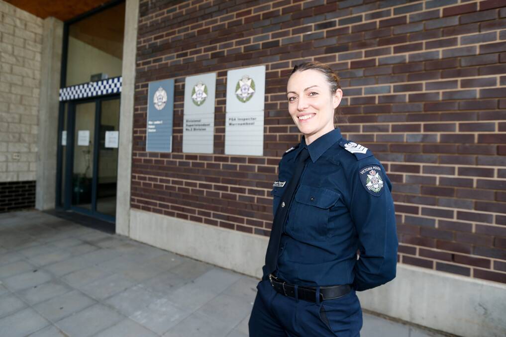 NEW BOSS: Sergeant Angela Fitzgerald is the new boss of the Warrnambool prosecution office. She takes the reins from Sandra Skilton, who oversaw the team for 15 years. Picture: Anthony Brady