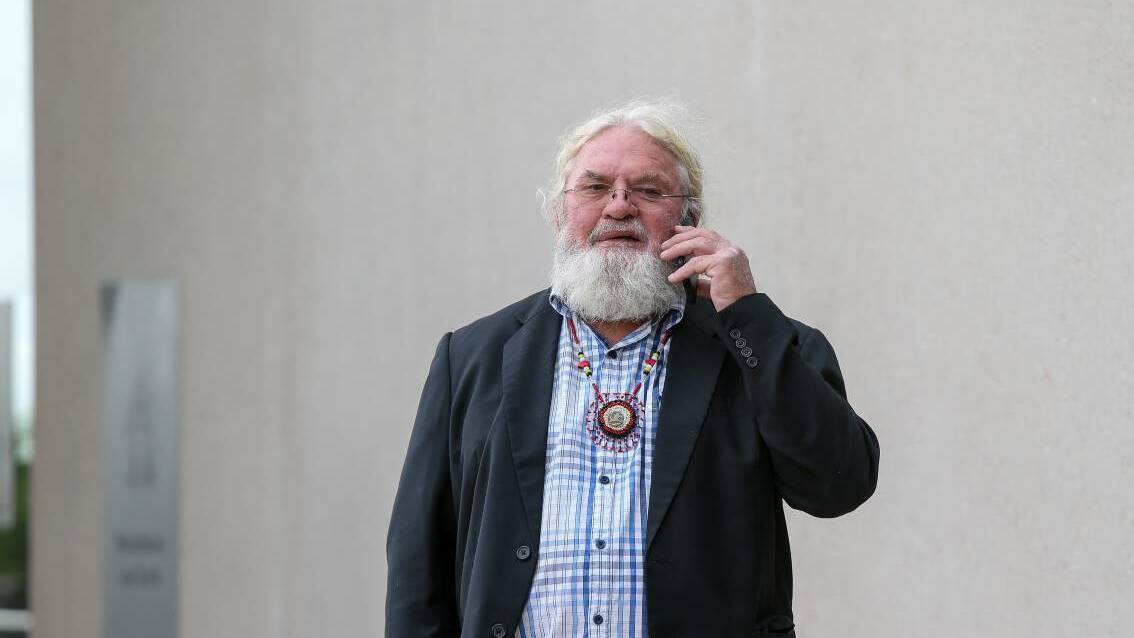 ADJOURNED AGAIN: Framlingham's Geoff Clark outside the Warrnambool court at an earlier hearing.