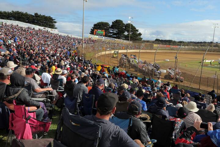 Crowds bring their own chairs to watch all the action at Premier Speedway. Picture file