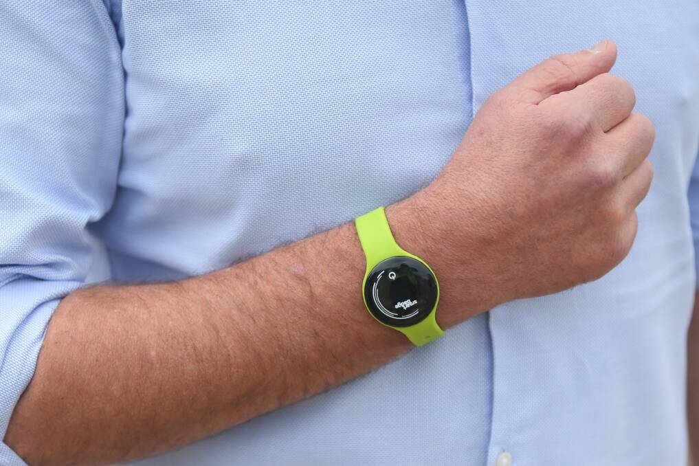 NIFTY: The Smart Badge is a wearable device that provides businesses with the ability to respond rapidly to a COVID-19 outbreak with instant contact tracing. Picture: Mark Witte