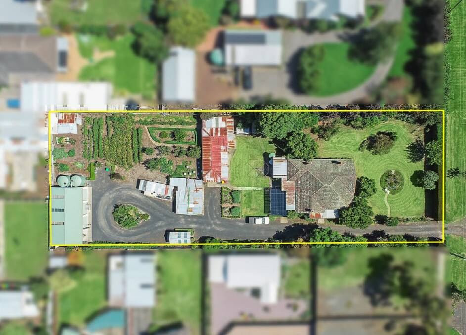 An aerial shot of the Camperdown property taken prior to its sale in 2021. Picture by realestate.com.
