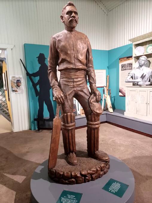 A statue of Johnny Mullagh at the Harrow Discovery Centre. Picture supplied