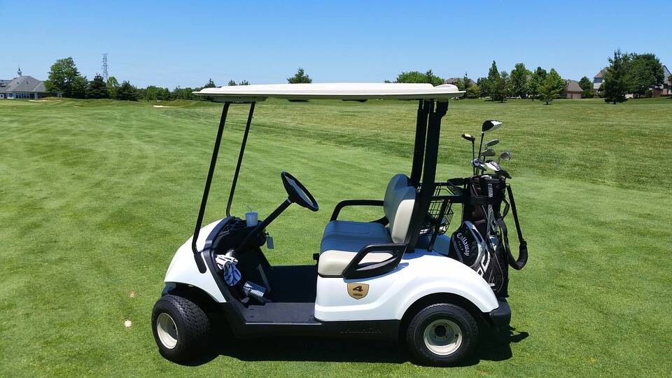 A generic photo of a golf cart.