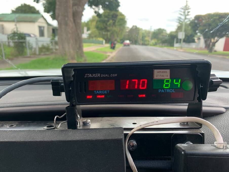 DANGEROUS: A Macarthur man was clocked at 170km/h in a 100km/h zone. Picture: Supplied